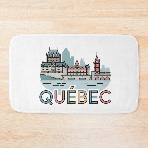 Item preview, Québec City Skyline – Minimalist Pastel Travel Souvenir Design designed and sold by Paper Drip.