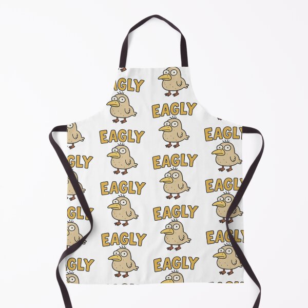 Item preview, Eagly Ugly Mascot Sticker  Delightfully Tacky Cartoon Bird Art designed and sold by TulipsArtDesigns .