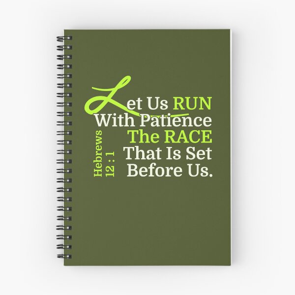 Item preview, RUN with Patience the RACE that is Set Before Us, Christian Design from Hebrews 12:1 designed and sold by Angela Dow.