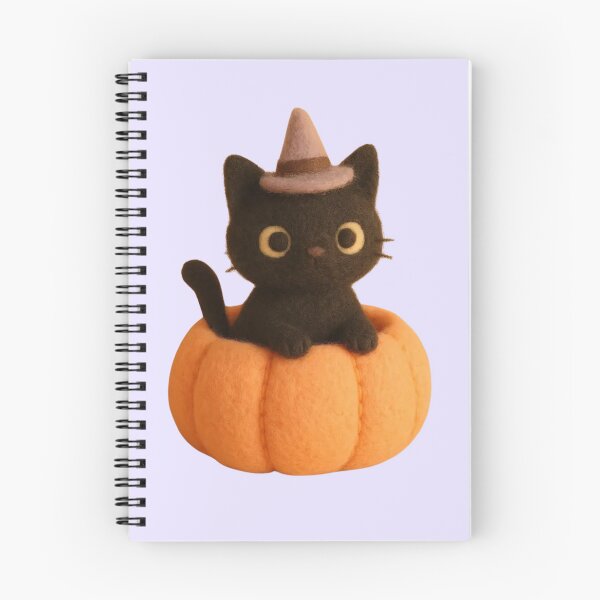 Artikelvorschau, Kawaii Schwarze Katze im Kürbis | Süßes Halloween-Design aus Filz entworfen und verkauft von maddy017.
