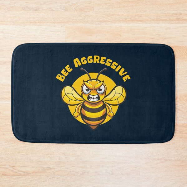 Item preview, BEE AGGRESSIVE Design – Cute & Sarcastic Bee Quote Pun artwork for Beekepers, Apiarists, Honey Bee & Nature Fans designed and sold by zenturtlemerch.