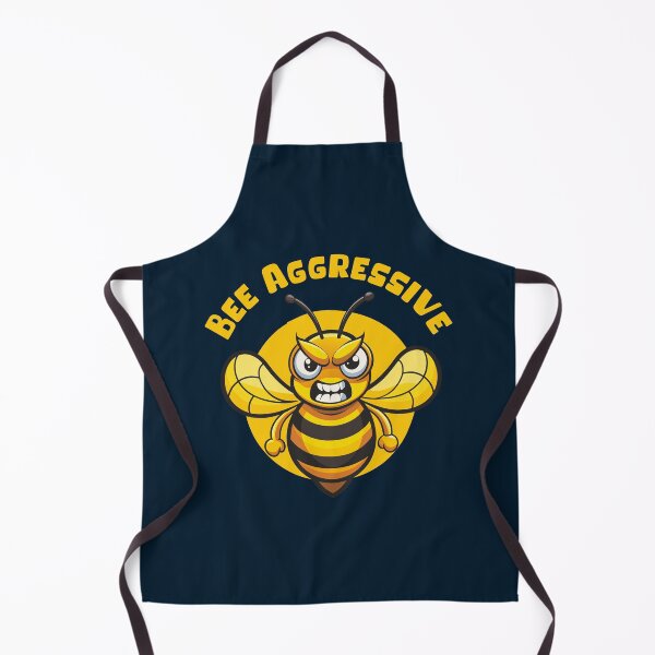 Item preview, BEE AGGRESSIVE Design – Cute & Sarcastic Bee Quote Pun artwork for Beekepers, Apiarists, Honey Bee & Nature Fans designed and sold by zenturtlemerch.