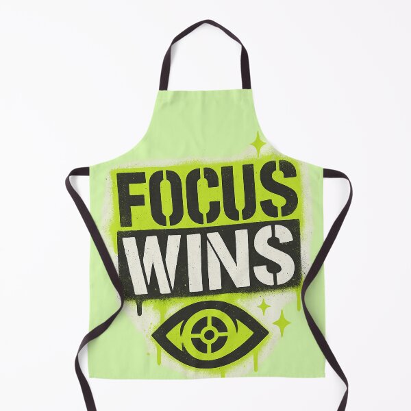 Artikelvorschau, Focus Wins – Stencil-Street-Art-Design mit feuergrünem Leuchten entworfen und verkauft von RedHow.