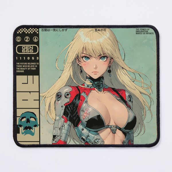Item preview, Blonde cyberpunk anime girl 2 designed and sold by BOZGO.