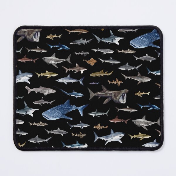 Item preview, SHARKS poster-black designed and sold by BEATRIZ ABAITUA.