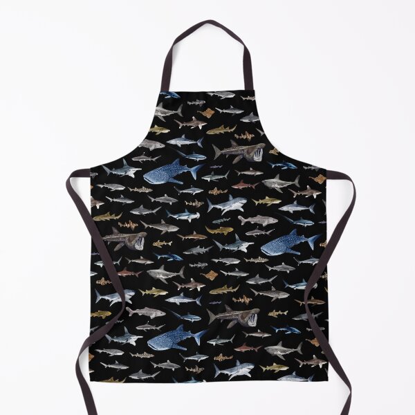 Item preview, SHARKS poster-black designed and sold by BEATRIZ ABAITUA.