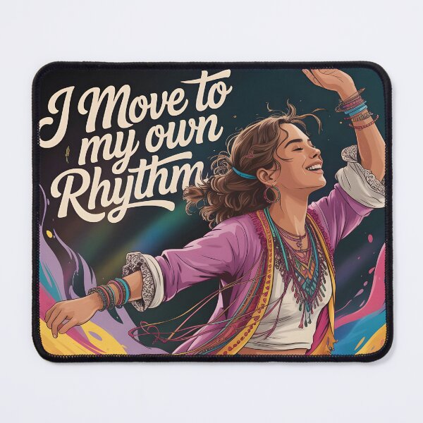 Item preview, I move to my own rhythm colorful designed and sold by BohoShopHU.