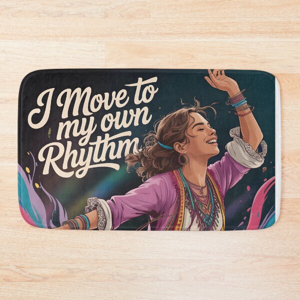 Item preview, I move to my own rhythm colorful designed and sold by BohoShopHU.