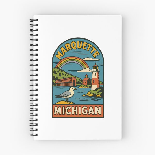 Item preview, Marquette Michigan Vintage Style Travel Decal designed and sold by Decal Mania.