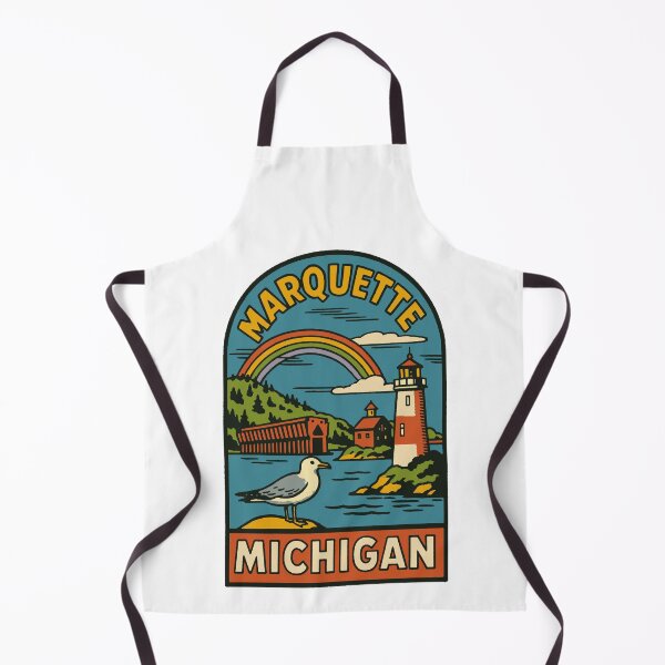 Item preview, Marquette Michigan Vintage Style Travel Decal designed and sold by Decal Mania.