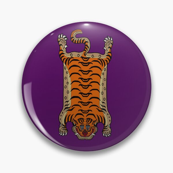 Item preview, TIBETAN TIGER RUG-purple designed and sold by BEATRIZ ABAITUA.