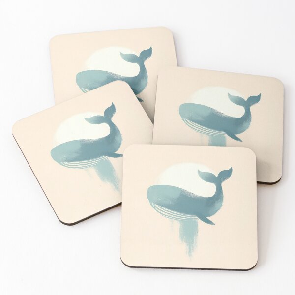 Item preview, Zen Whale Brushstroke – Minimalist Poster designed and sold by OXARO.