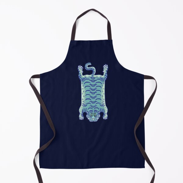Item preview, TIBETAN TIGER RUG-blue 1 designed and sold by BEATRIZ ABAITUA.