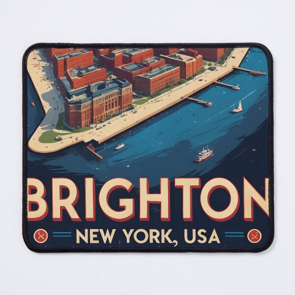Item preview, Brighton New York 1950s USA Vintage Travel Tourism designed and sold by TravelersGems.