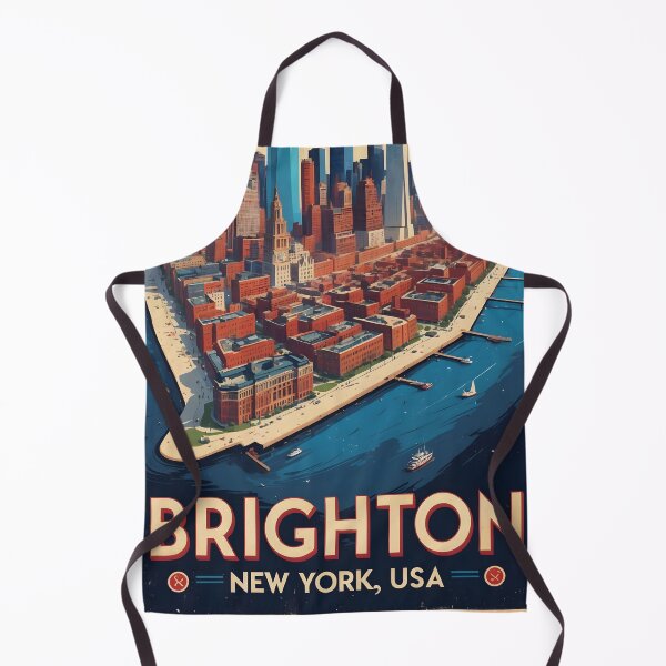 Item preview, Brighton New York 1950s USA Vintage Travel Tourism designed and sold by TravelersGems.