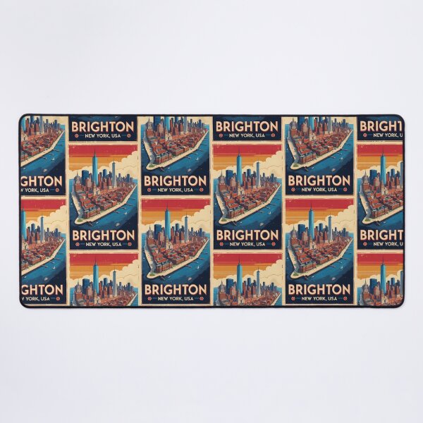 Item preview, Brighton New York 1950s USA Vintage Travel Tourism designed and sold by TravelersGems.