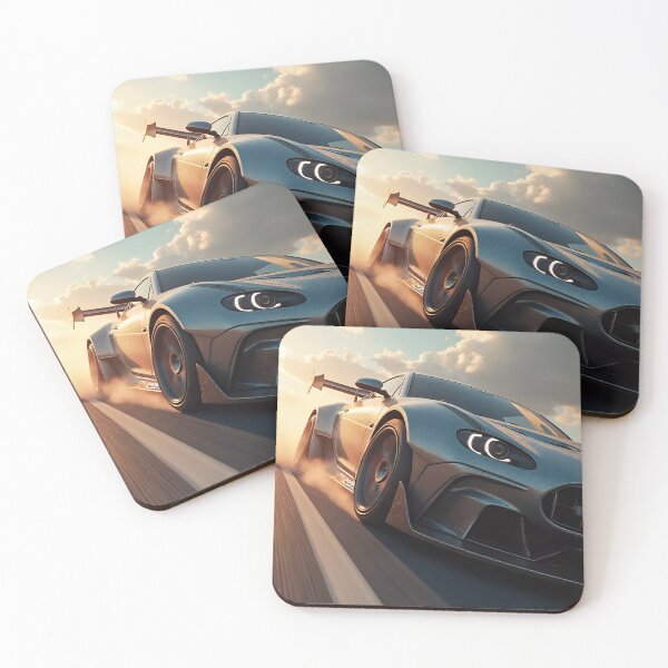Item preview, Gray sports car at high speed designed and sold by postercar.