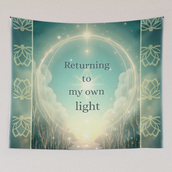 Item preview, Returning to my own light – Sage Green & Soft Gold designed and sold by 	aluzia.design.