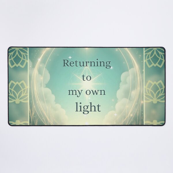 Item preview, Returning to my own light – Sage Green & Soft Gold designed and sold by aluzia.design.