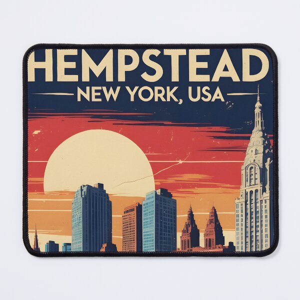 Item preview, Hempstead New York 1950s USA Vintage Travel Tourism designed and sold by TravelersGems.