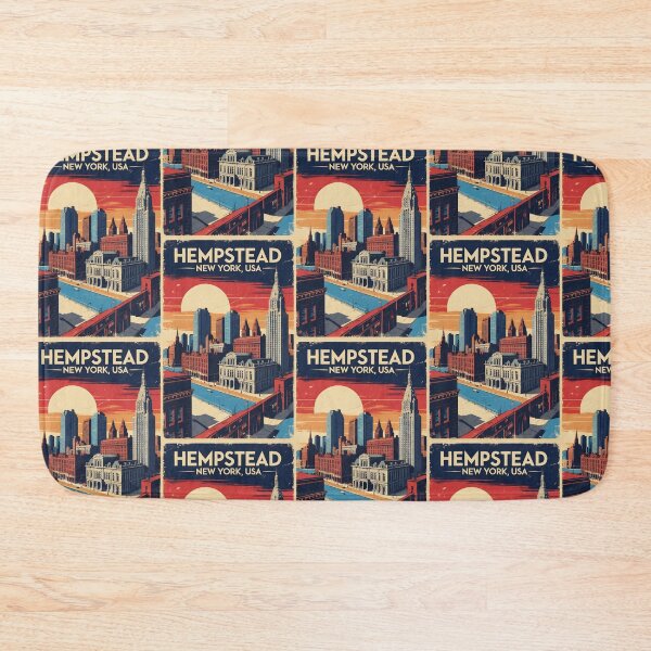 Item preview, Hempstead New York 1950s USA Vintage Travel Tourism designed and sold by TravelersGems.