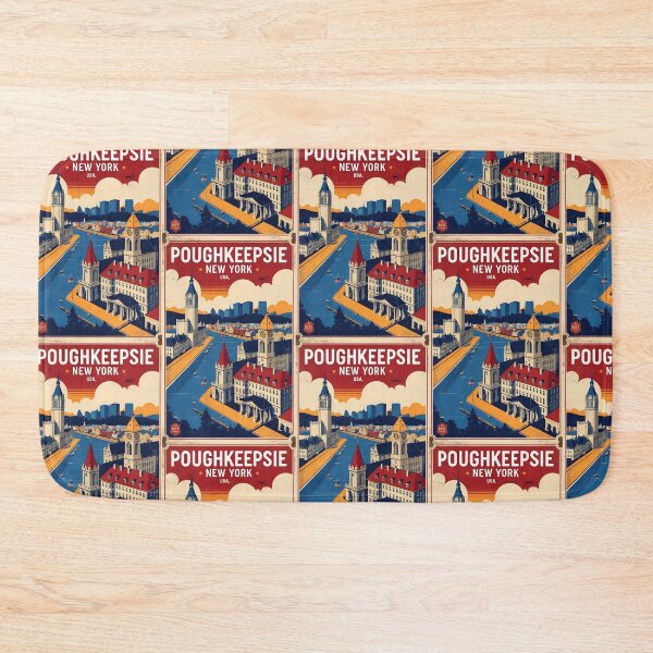 Item preview, Poughkeepsie New York 1950s USA Vintage Travel Tourism designed and sold by TravelersGems.
