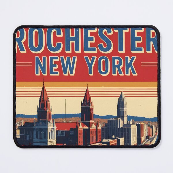 Item preview, Rochester New York 1950s USA Vintage Travel Tourism designed and sold by TravelersGems.