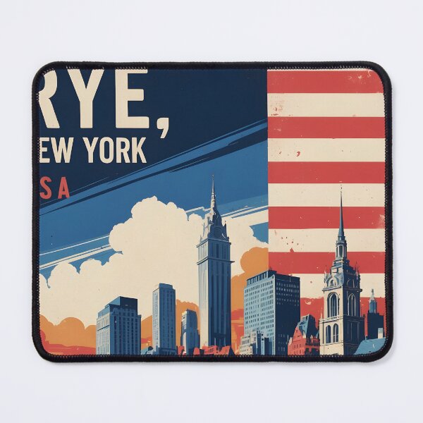 Item preview, Rye New York 1950s USA Vintage Travel Tourism designed and sold by TravelersGems.