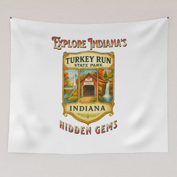 Item preview, Explore Indiana State Parks, Turkey Run designed and sold by CDub-Designs.