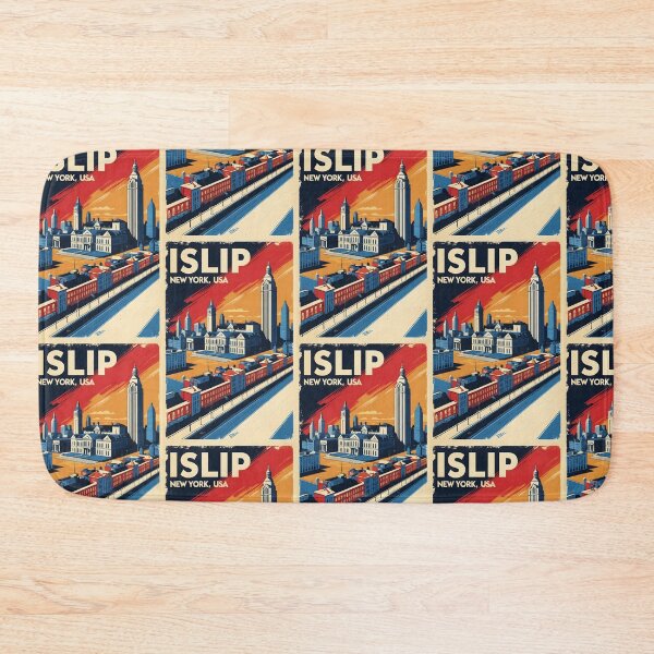 Item preview, Islip New York 1950s USA Vintage Travel Tourism designed and sold by TravelersGems.