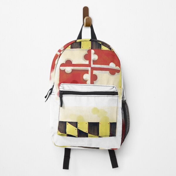 Item preview, Maryland Flag art, rustic style designed and sold by SaxonBlueInk.