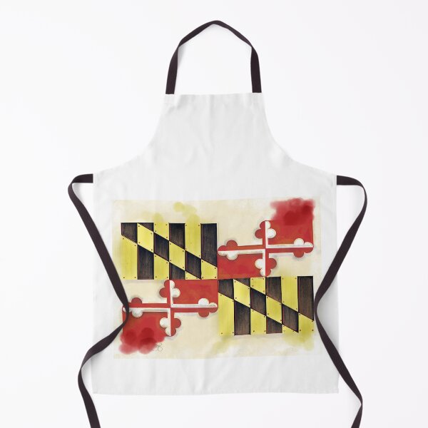 Item preview, Maryland Flag art, rustic style designed and sold by SaxonBlueInk.