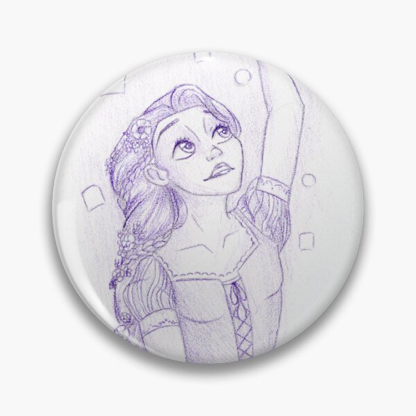 Item preview, purple art of long haired blondie designed and sold by Stickalicous.