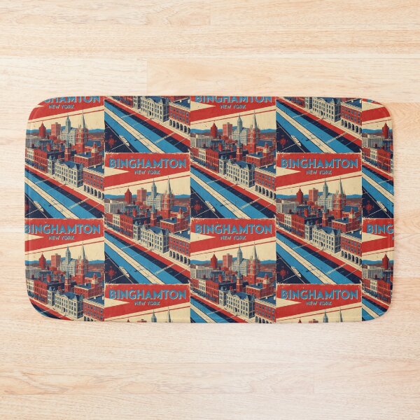 Item preview, Binghamton New York 1950s USA Vintage Travel Tourism designed and sold by TravelersGems.