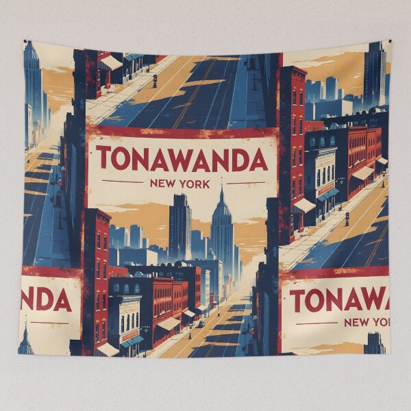 Item preview, Tonawanda New York 1950s USA Vintage Travel Tourism designed and sold by TravelersGems.