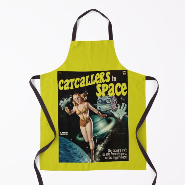 Item preview, CATCALLERS IN SPACE | She thought she'd be safe from creepers on the friggin' moon! designed and sold by ModernPulp.