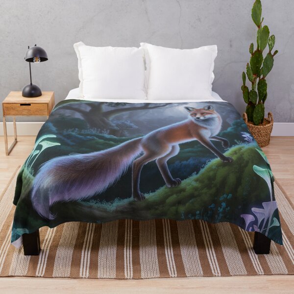 Item preview, Lifestyle Hub: Mystical Fox In Moonlit Forest - Fantasy designed and sold by M&M Lifestyle Hub.