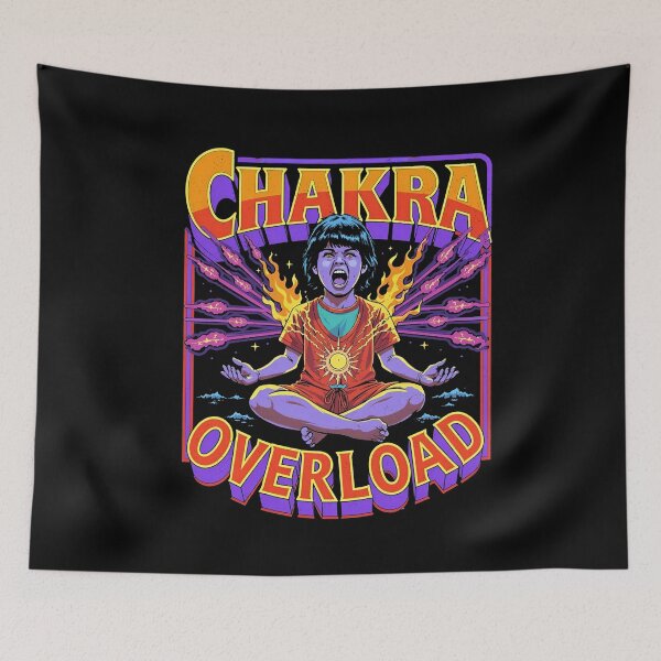 Item preview, Chakra Overload: Retro Spiritual & Psychedelic Art  designed and sold by Vintagenaut Co..