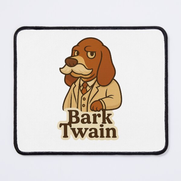 Item preview, Bark Twain – Funny History Animal Pun Literary Dog Author designed and sold by IDesignss.