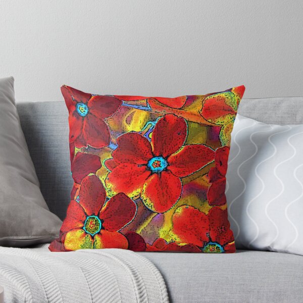 Item preview, Happy red flowers designed and sold by Marju Rose.