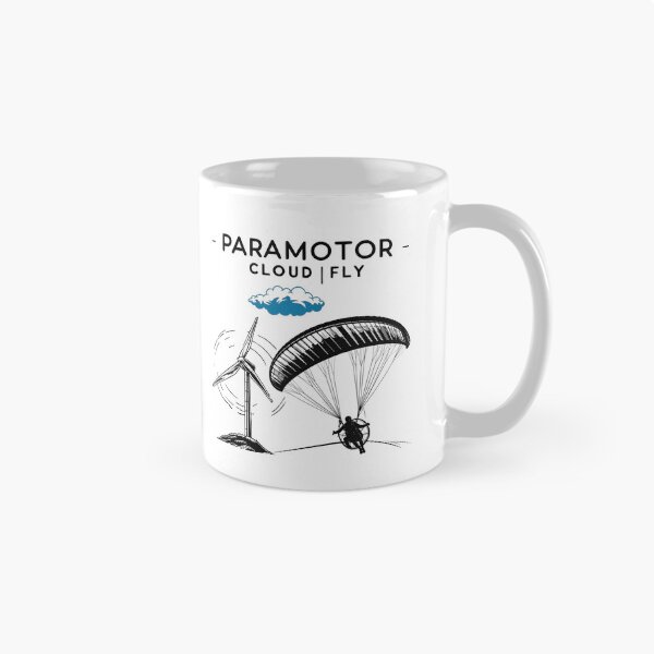 Item preview, Paramotor pilot flying past a wind turbine designed and sold by ParaCloudFly.