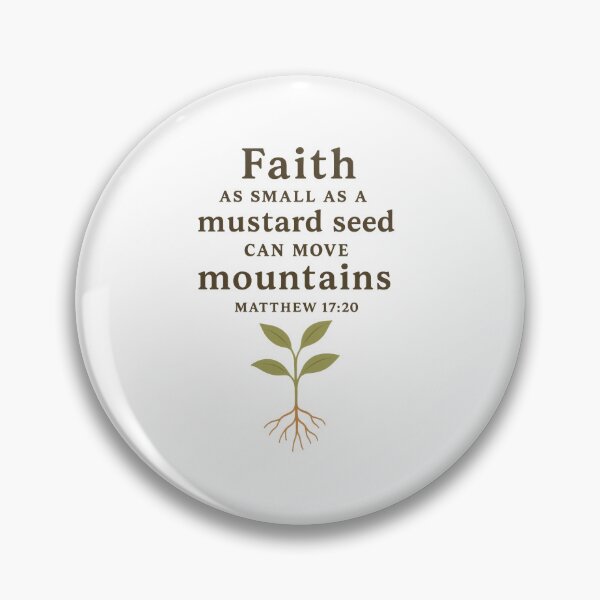 Item preview, Matthew 17:20 – Mustard Seed Faith Scripture Nature Art designed and sold by NovaMoodCo.