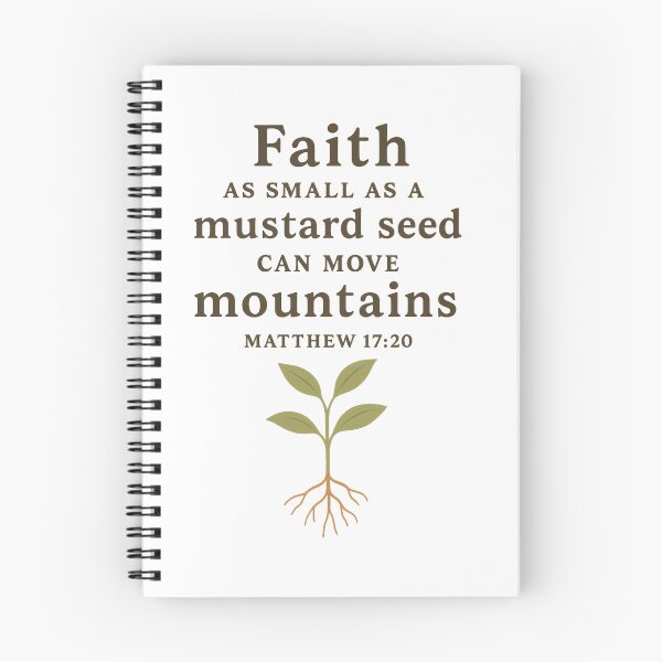 Item preview, Matthew 17:20 – Mustard Seed Faith Scripture Nature Art designed and sold by NovaMoodCo.