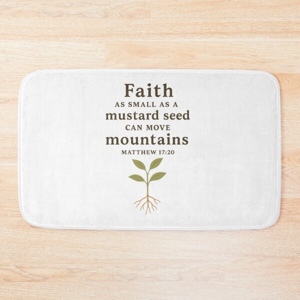 Item preview, Matthew 17:20 – Mustard Seed Faith Scripture Nature Art designed and sold by NovaMoodCo.