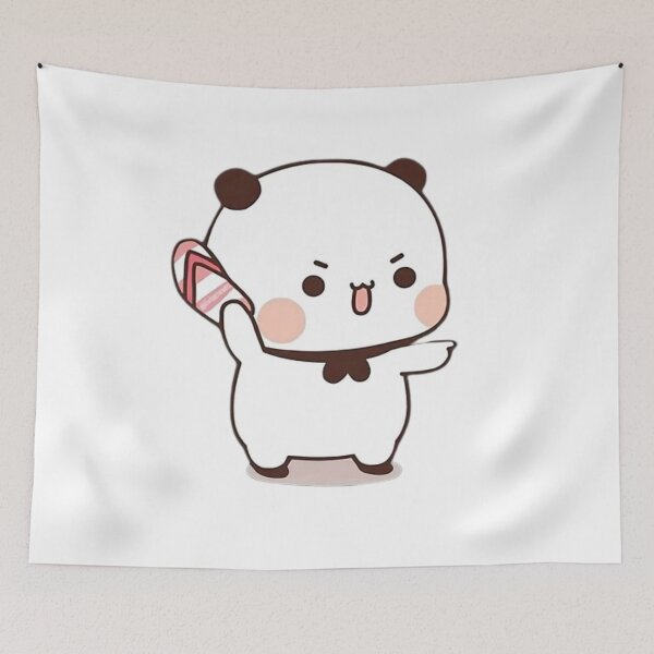 Item preview, Bubu is Throwing Flip-flops At Dudu - Happy Birthday Cute DuDu Bear and BuBu Panda 2026 designed and sold by BrightStreets.