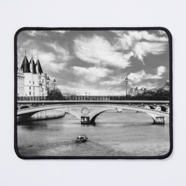 Item preview, Pont Au Change Over the Seine In Black and White designed and sold by Kay Brewer.