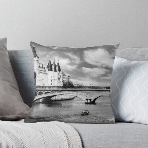 Item preview, Pont Au Change Over the Seine In Black and White designed and sold by Kay Brewer.
