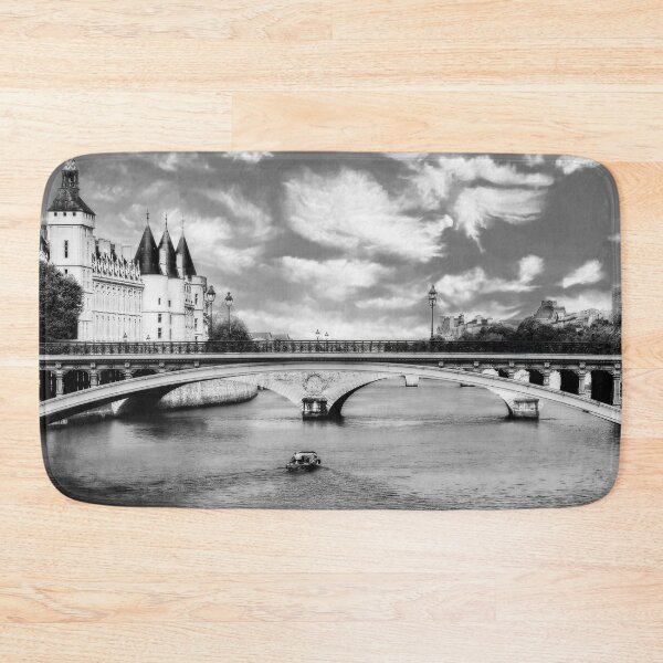 Item preview, Pont Au Change Over the Seine In Black and White designed and sold by Kay Brewer.