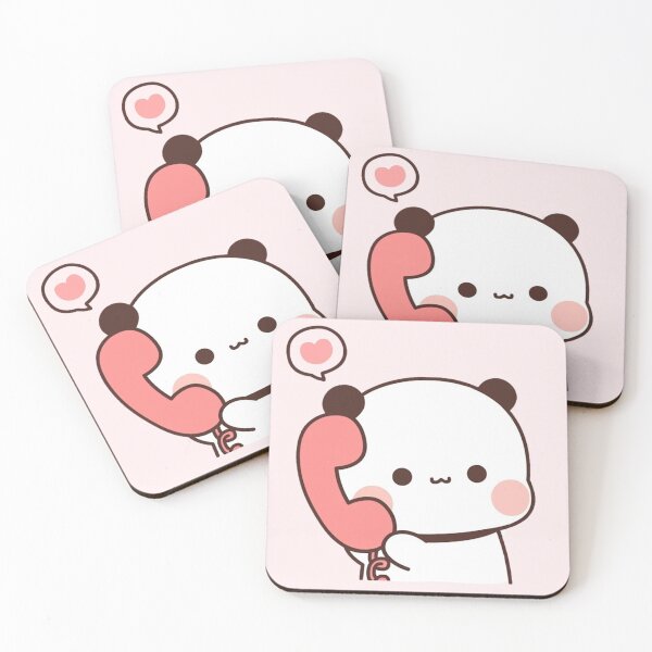 Item preview, Bubu Is Receiving A Call From Her Dudu - Happy Birthday Cute DuDu Bear and BuBu Panda 2026 designed and sold by BrightStreets.