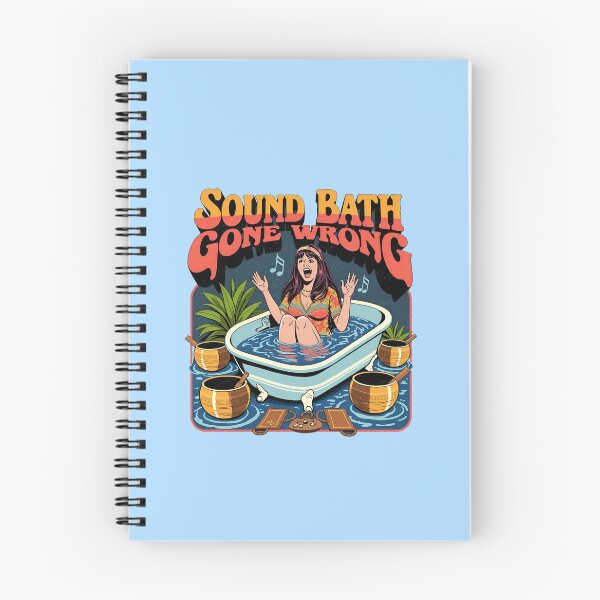 Item preview, Sound Bath Gone Wrong: Retro Psychedelic & Humor Graphic  designed and sold by Vintagenaut Co..